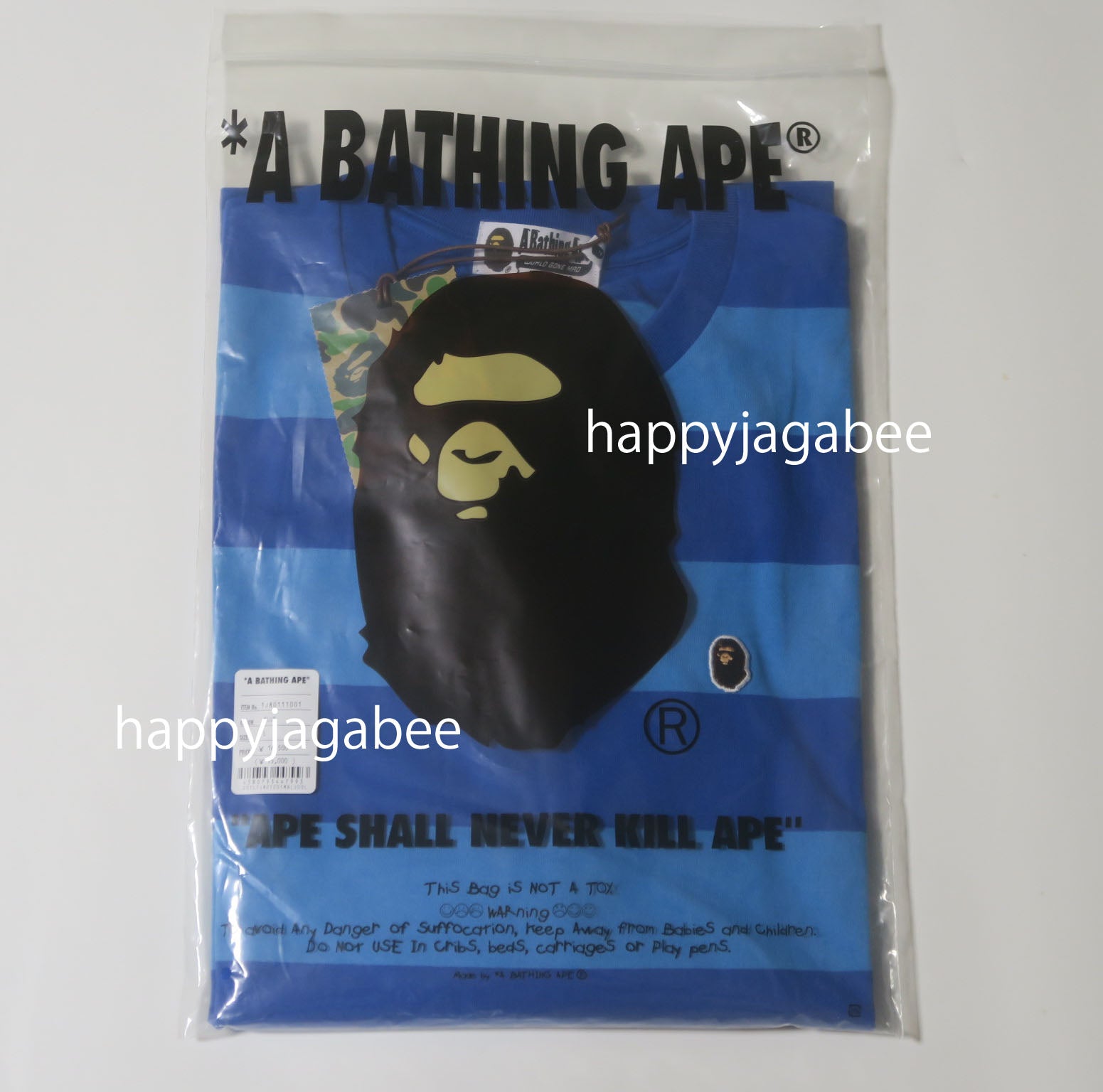 A BATHING APE APE HEAD ONE POINT HOOP RELAXED FIT L/S TEE