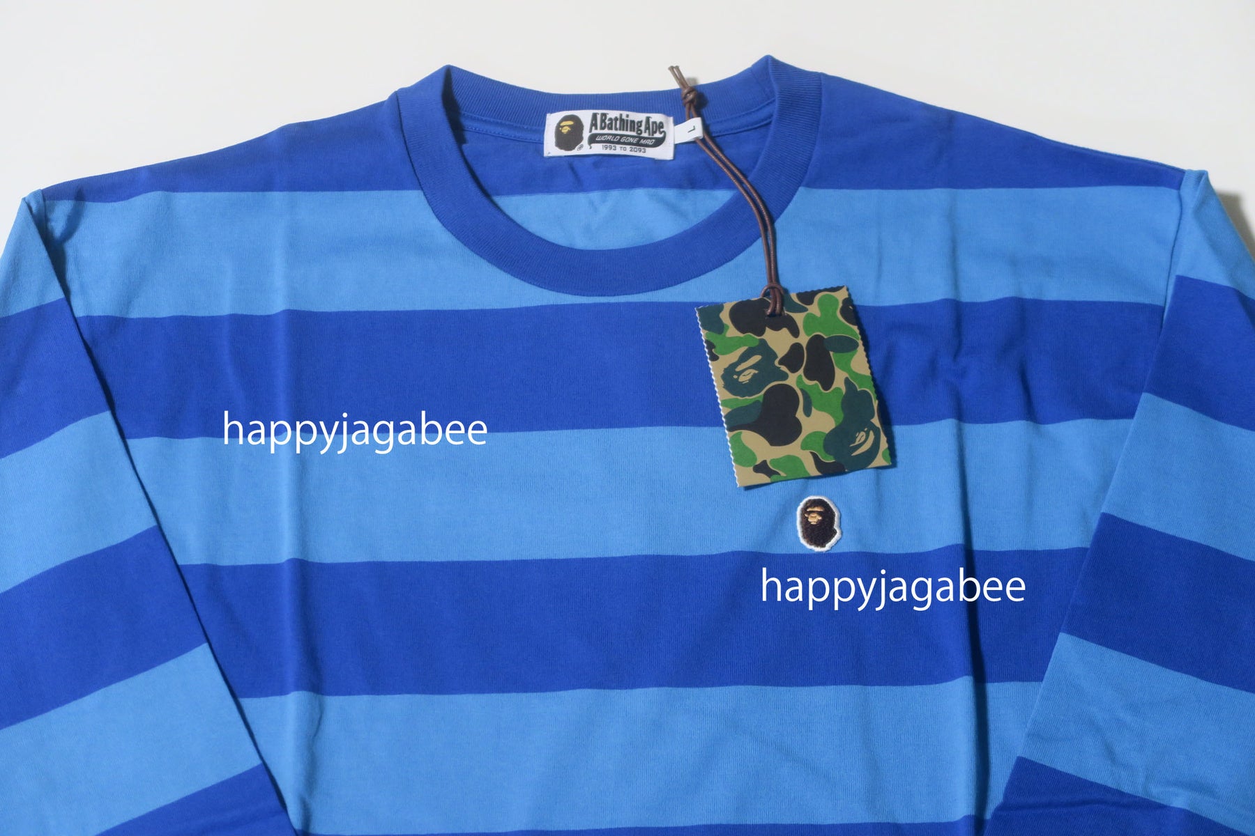 A BATHING APE APE HEAD ONE POINT HOOP RELAXED FIT L/S TEE