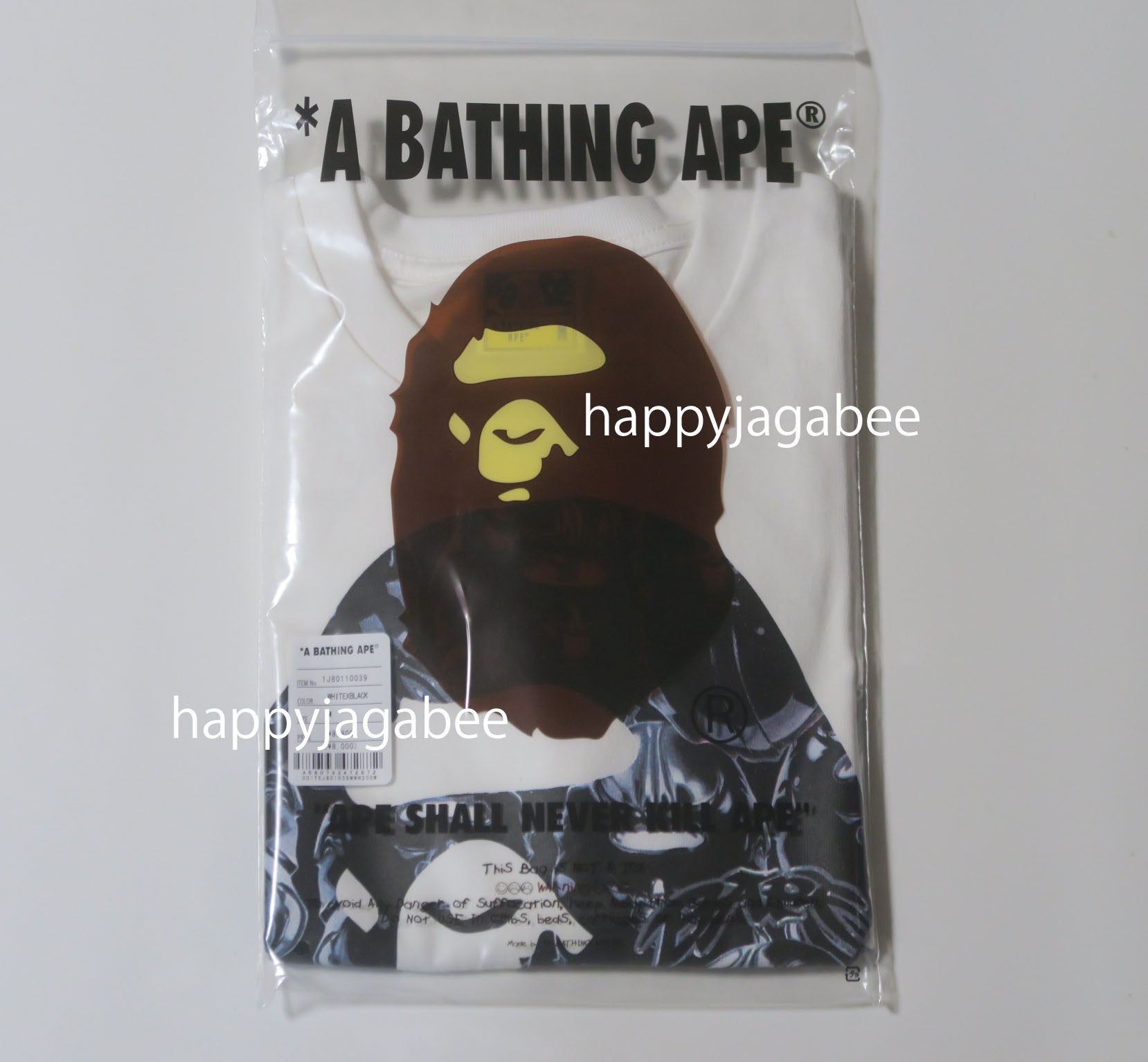 A BATHING APE APE HEAD GRAFFITI BIG APE HEAD TEE