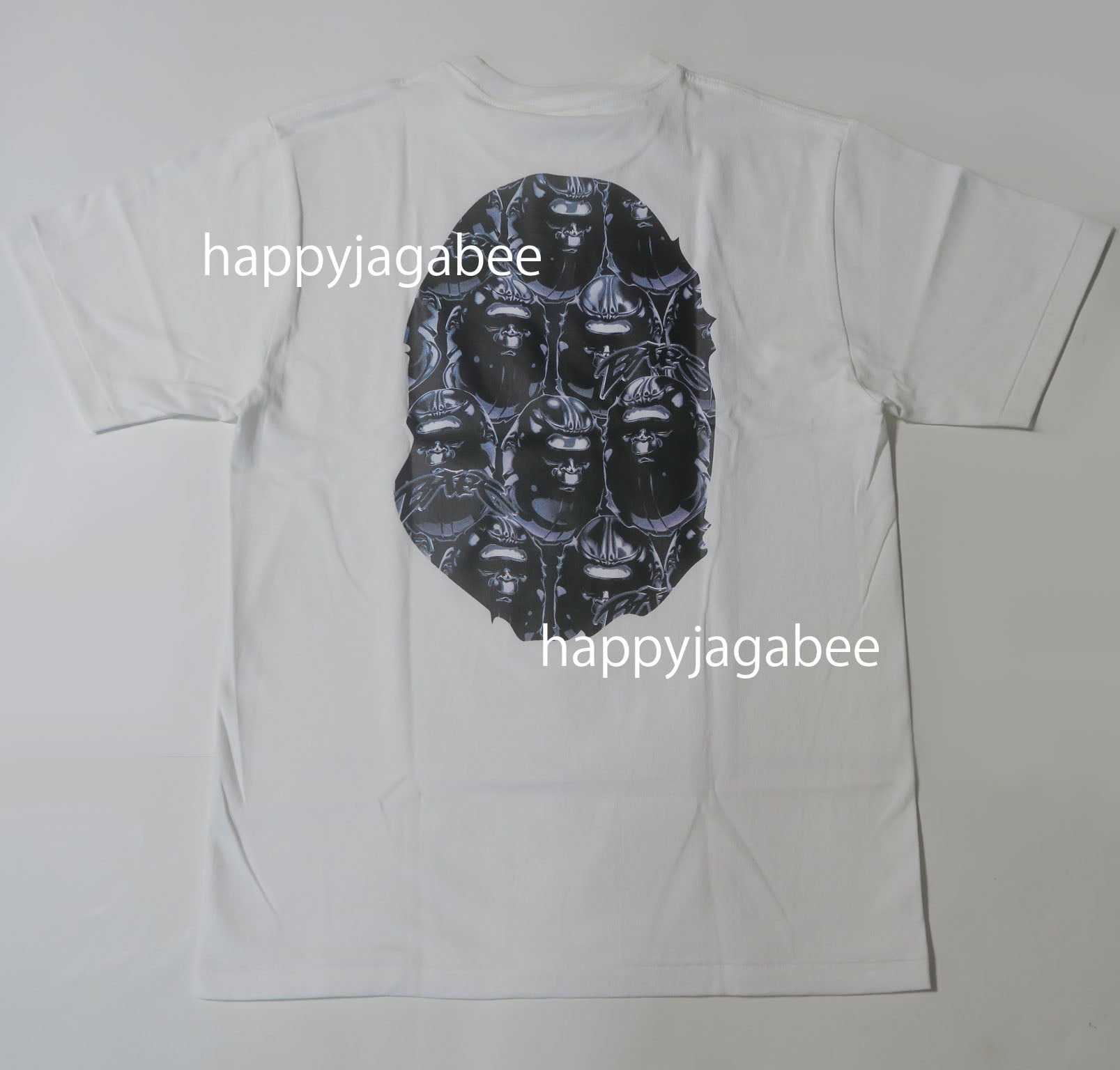 A BATHING APE APE HEAD GRAFFITI BIG APE HEAD TEE