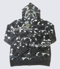 A BATHING APE CITY CAMO SHARK FULL ZIP HOODIE