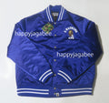 A BATHING APE ONLINE EXCLUSIVE BAPE ONLINE COLLEGE ONE POINT NYLON VARSITY JACKET