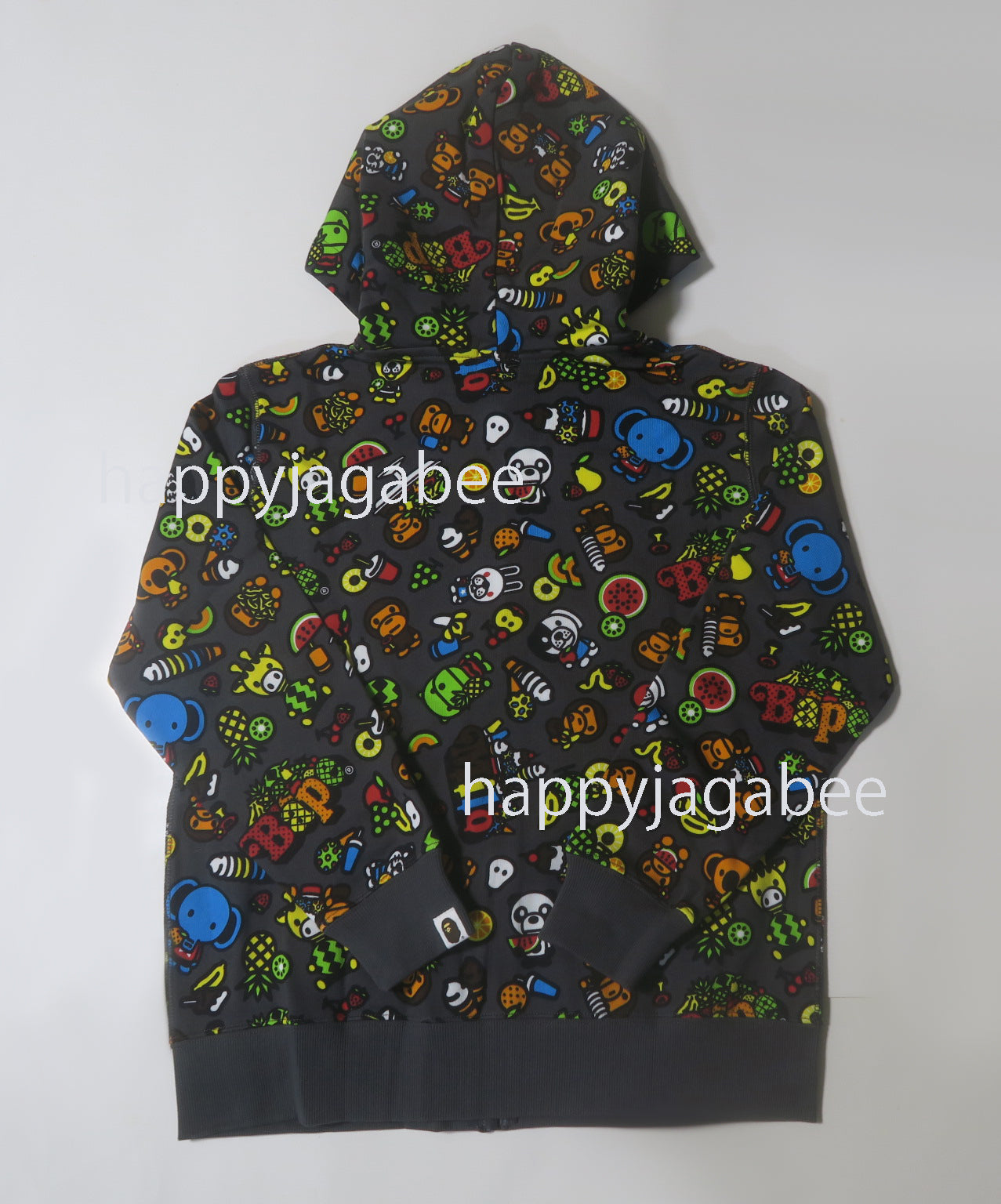 A BATHING APE BAPE KIDS BABY MILO MIXED FRUIT ZIP HOODIE