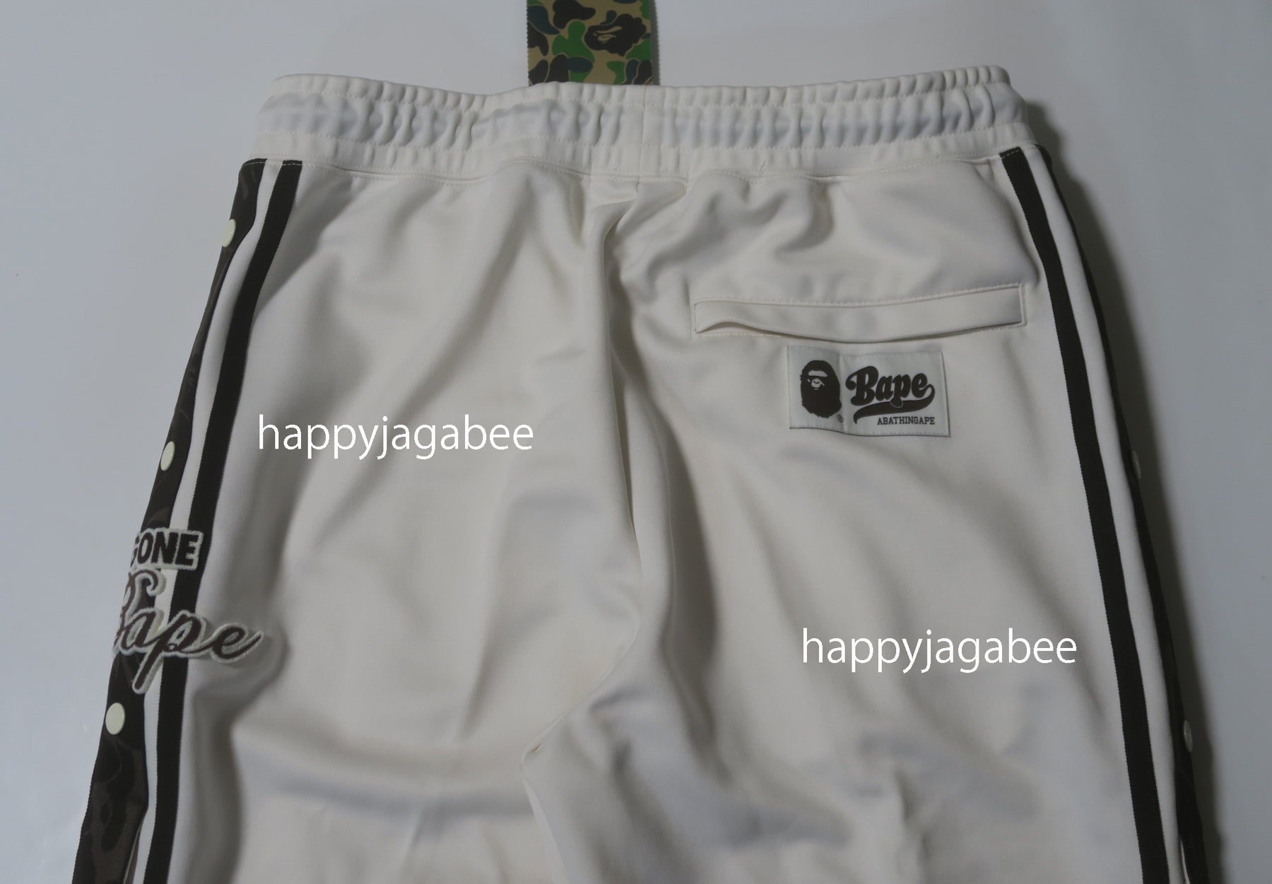 A BATHING APE JERSEY TRACK PANTS