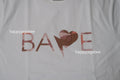 A BATHING APE Ladies' 1ST CAMO HEART BAPE LOGO TEE