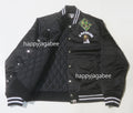 A BATHING APE ONLINE EXCLUSIVE BAPE ONLINE COLLEGE ONE POINT NYLON VARSITY JACKET