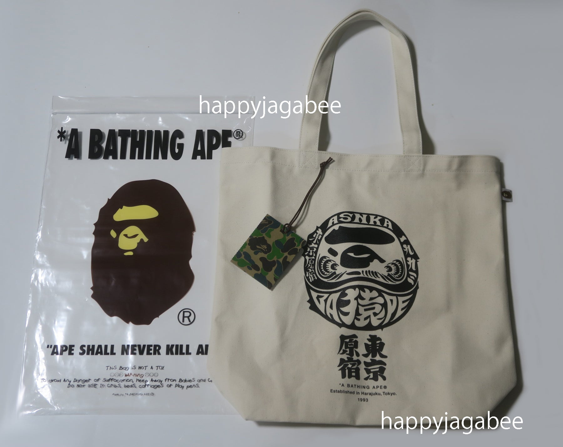 A BATHING APE BAPE STORE LIMITED TOTE BAG