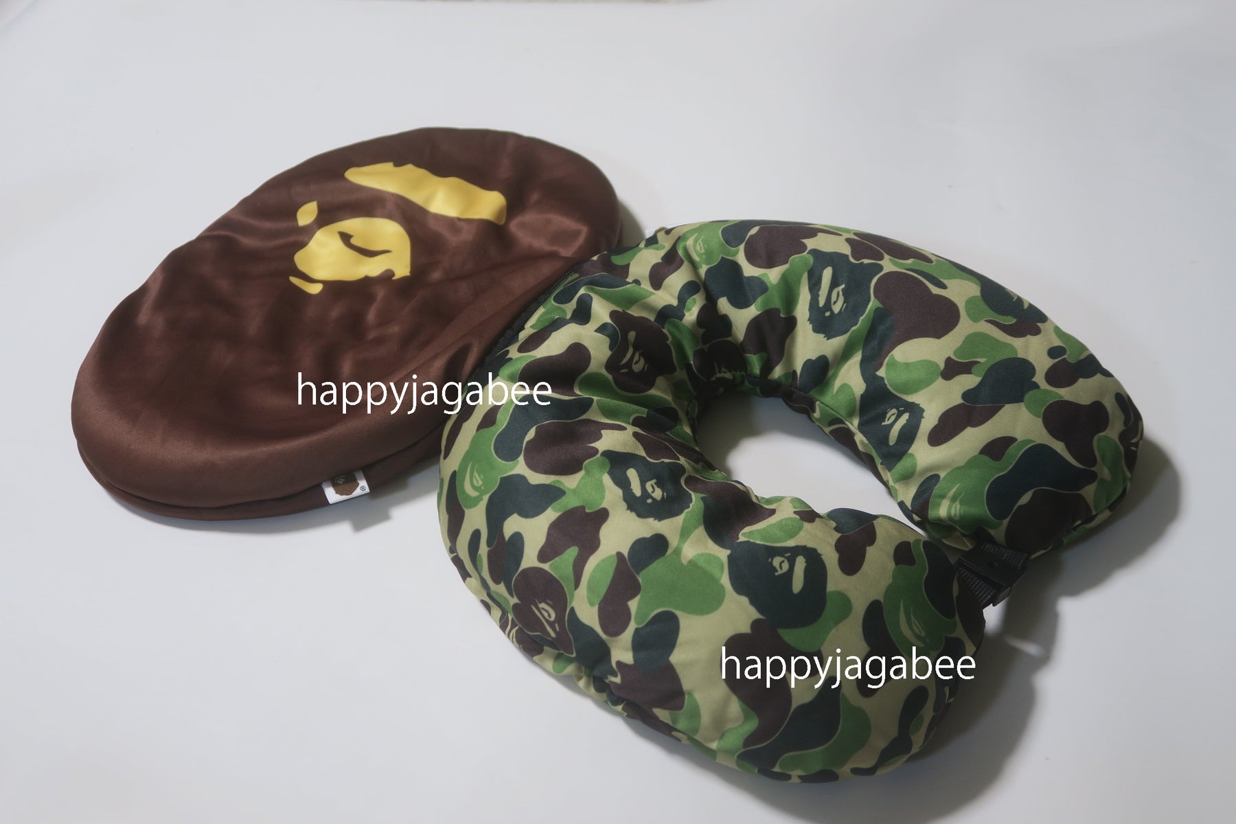 A BATHING APE ABC CAMO 2WAY APE HEAD NECK PILLOW