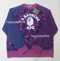 A BATHING APE COLOR CAMO COLLEGE CREWNECK