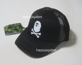 A BATHING APE CROSSBONE MESH CAP