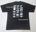 A BATHING APE ONLINE EXCLUSIVE BICOLOR MULTI LOGO TEE