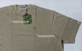 A BATHING APE APE HEAD ONE POINT GARMENT DYED RELAXED FIT TEE