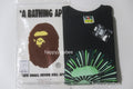 A BATHING APE APE HEAD FIREWORK TEE #1 ( Glow in the Dark )