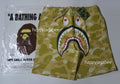 A BATHING APE COLOR CAMO SHARK SWEAT SHORTS