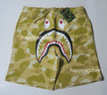 A BATHING APE COLOR CAMO SHARK SWEAT SHORTS