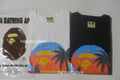 A BATHING APE SUNSET BEACH APE HEAD TEE