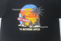 A BATHING APE SUNSET BEACH APE HEAD TEE