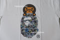 A BATHING APE FLORAL CAMO MILO ON APE HEAD TEE