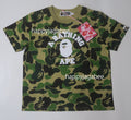 A BATHING APE Ladies' ABC CAMO COLLEGE MINI TEE