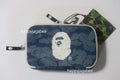 A BATHING APE SOLID CAMO DENIM POUCH