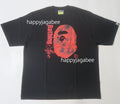 A BATHING APE FLORAL SOLID CAMO APE HEAD RELAXED FIT TEE