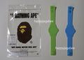 A BATHING APE BAPEX SILICON BRACELET