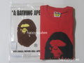 A BATHING APE SPRAY PRINT LOGO RELAXED FIT TEE