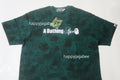 A BATHING APE FLORAL SOLID CAMO LOGO RELAXED FIT TEE