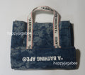 A BATHING APE SOLID CAMO DENIM 2WAY TOTE BAG