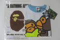 A BATHING APE BAPE KIDS BABY MILO STA GLOW IN THE DARK PANEL PRINT TEE