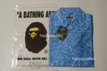 A BATHING APE ABC SEA SURFACE CAMO OPEN COLLAR SS SHIRT