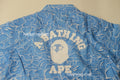 A BATHING APE ABC SEA SURFACE CAMO OPEN COLLAR SS SHIRT