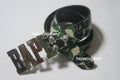 A BATHING APE ABC CAMO BAPE LEATHER BELT