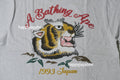 A BATHING APE EMBROIDERY STYLE SOUVENIR LOGO TEE