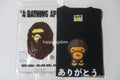 A BATHING APE Ladies' BABY MILO JAPANESE LETTERS TEE