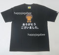 A BATHING APE Ladies' BABY MILO JAPANESE LETTERS TEE