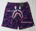 A BATHING APE COLOR CAMO SHARK SWEAT SHORTS