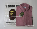 A BATHING APE ONE POINT GINGHAM CHECK BD SHIRT-ONLINE EXCLUSIVE-