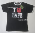 A BATHING APE I LOVE BAPE TEE