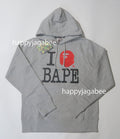 A BATHING APE I LOVE BAPE PULLOVER HOODIE