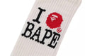 A BATHING APE I LOVE BAPE SOCKS