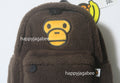 A BATHING APE - BABY MILO STORE ALL BABY MILO FUR BACKPACK