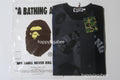 A BATHING APE PATCH WORK PRINT L/S TEE