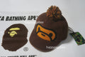 A BATHING APE BAPE KIDS BABY MILO POMPON BOA CAP