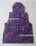 A BATHING APE COLOR CAMO DOWN VEST