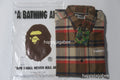 A BATHING APE BAPE CHECK FLANNEL SHIRT