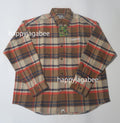 A BATHING APE BAPE CHECK FLANNEL SHIRT