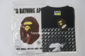 A BATHING APE STA HOUNDSTOOTH APE HEAD TEE