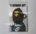 A BATHING APE STA HOUNDSTOOTH APE HEAD TEE