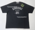 A BATHING APE GARMENT DYE RHINESTONE LOGO RELAXED FIT TEE